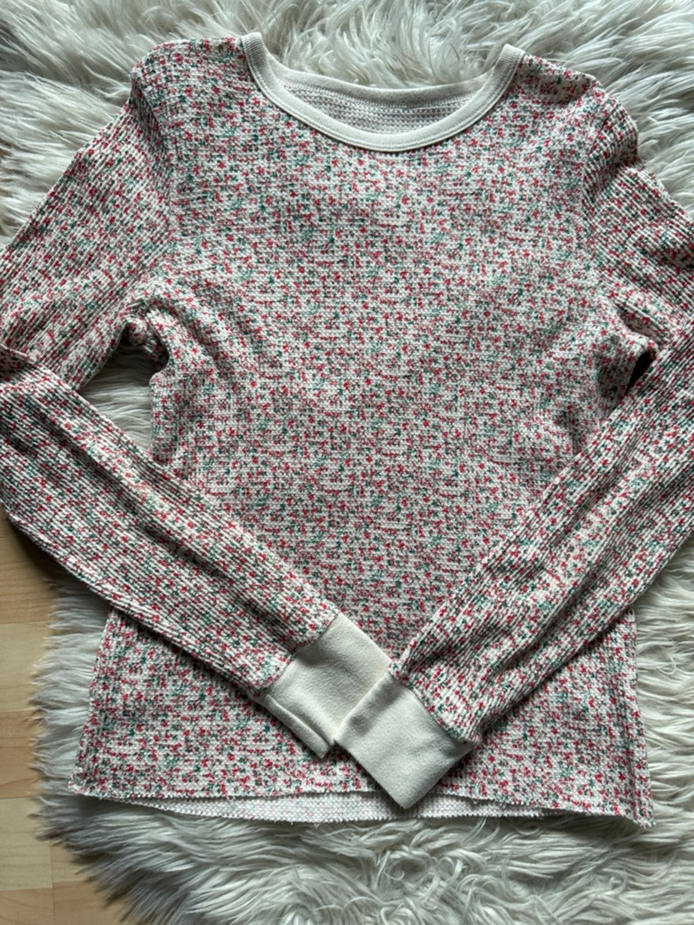 America Eagle Floral Waffle Shirt M